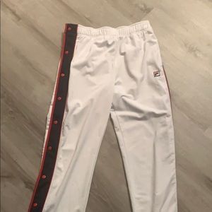 Fila button down comfy pants!